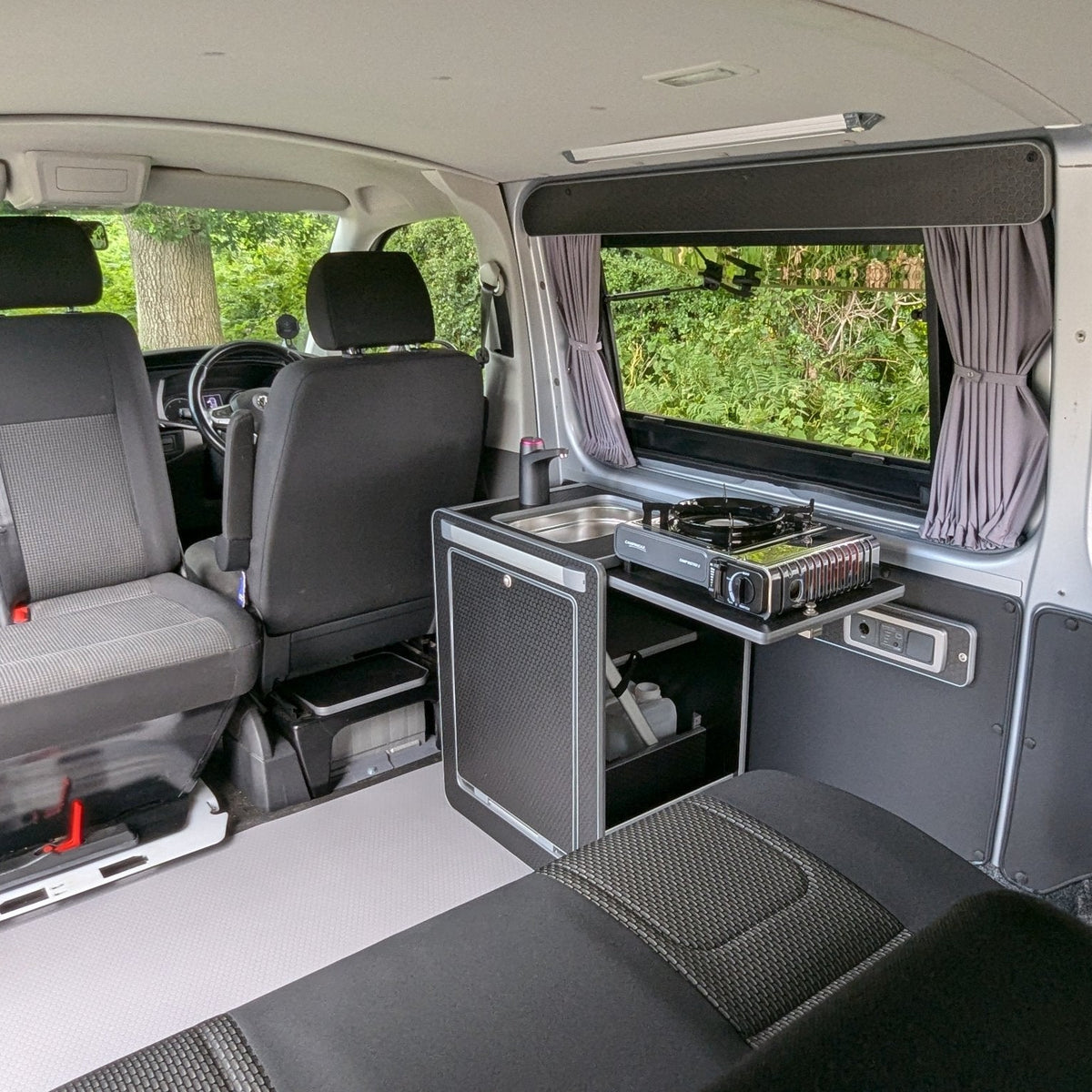 IN STOCK SALE Vangear Mini-Pod Campervan Kitchen Pod 3.0 - Black - Vangear UK