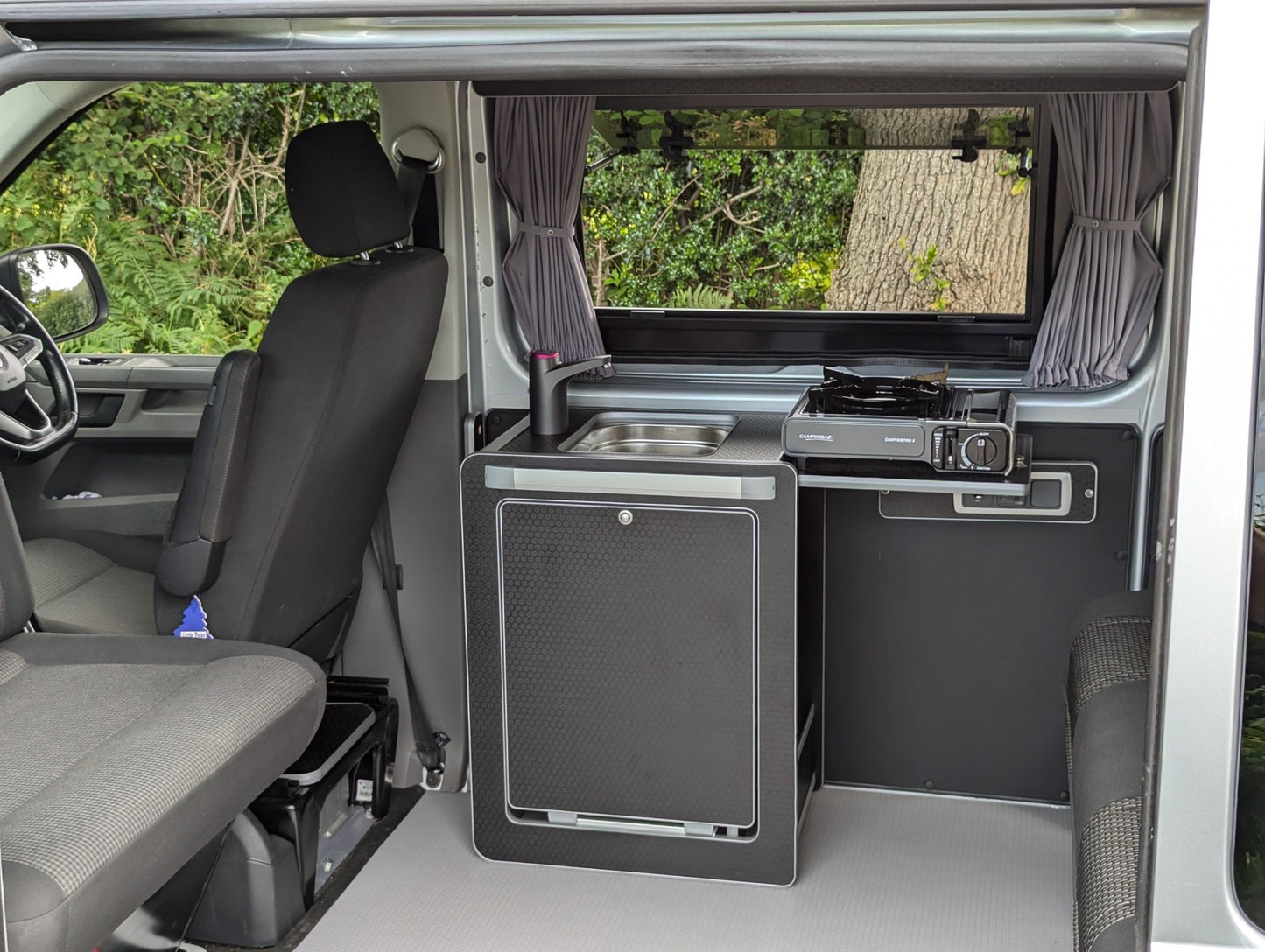 IN STOCK SALE Vangear Mini-Pod Campervan Kitchen Pod 3.0 - Black - Vangear UK