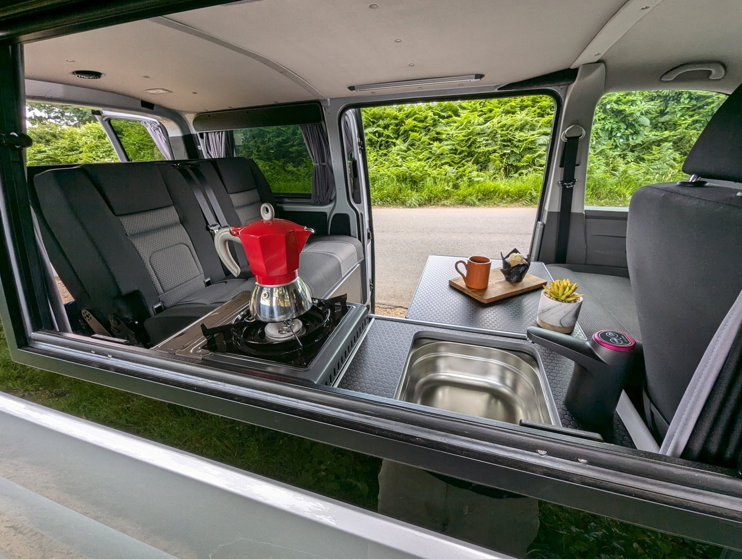 IN STOCK SALE Vangear Mini-Pod Campervan Kitchen Pod 3.0 - Black - Vangear UK