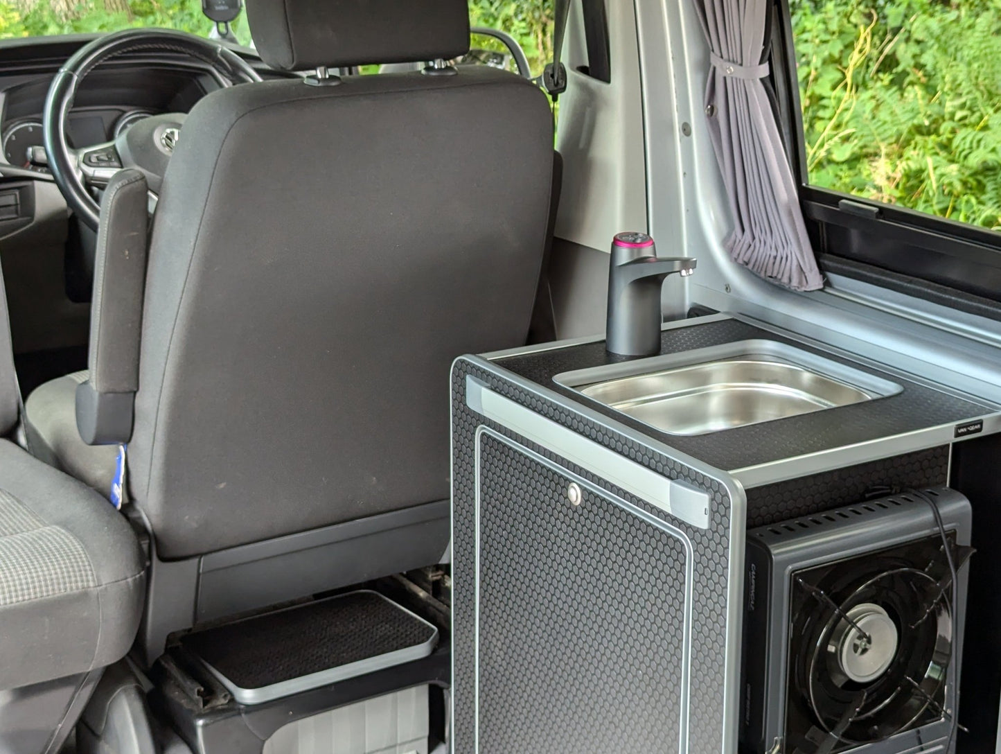 IN STOCK SALE Vangear Mini-Pod Campervan Kitchen Pod 3.0 - Black - Vangear UK