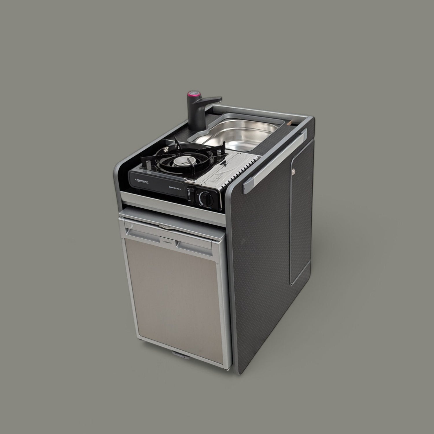 IN STOCK Vangear CRX - Pod 2.2 campervan fridge pod (Black - Door on Right) - Vangear UK
