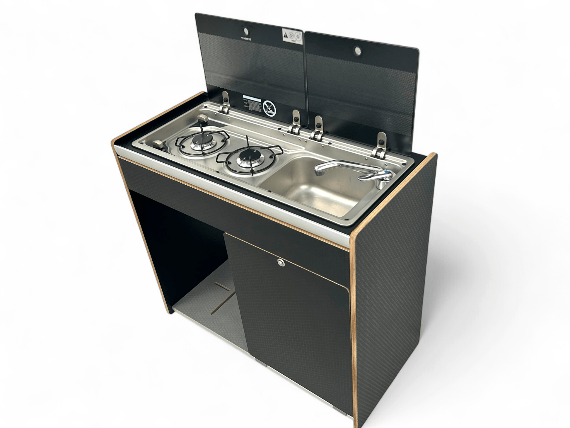 LIMITED EDITION - PLY EDGE - Vangear X - Pod (Gen2.2) Campervan kitchen (Black) - Vangear UK