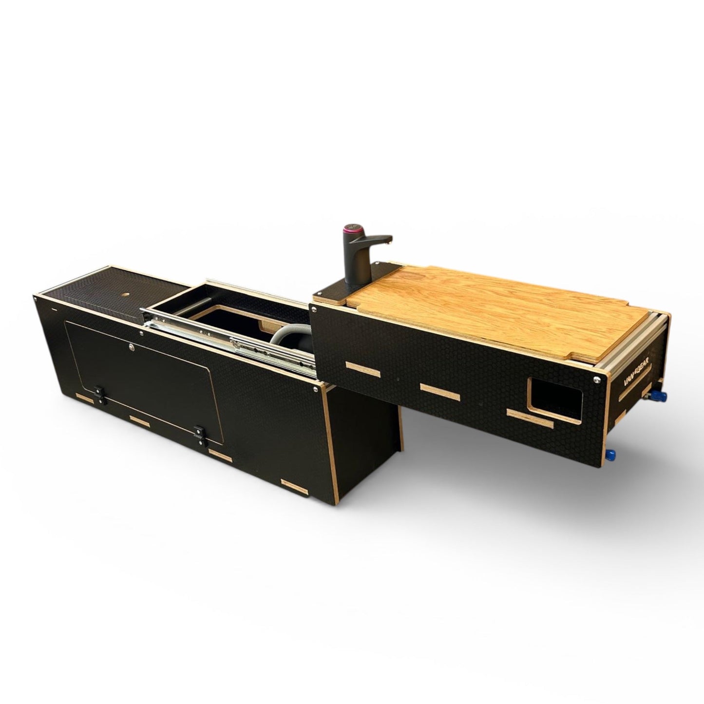 Maxi - Pod 2.1 sliding campervan kitchen (fridge not included) - Vangear UK