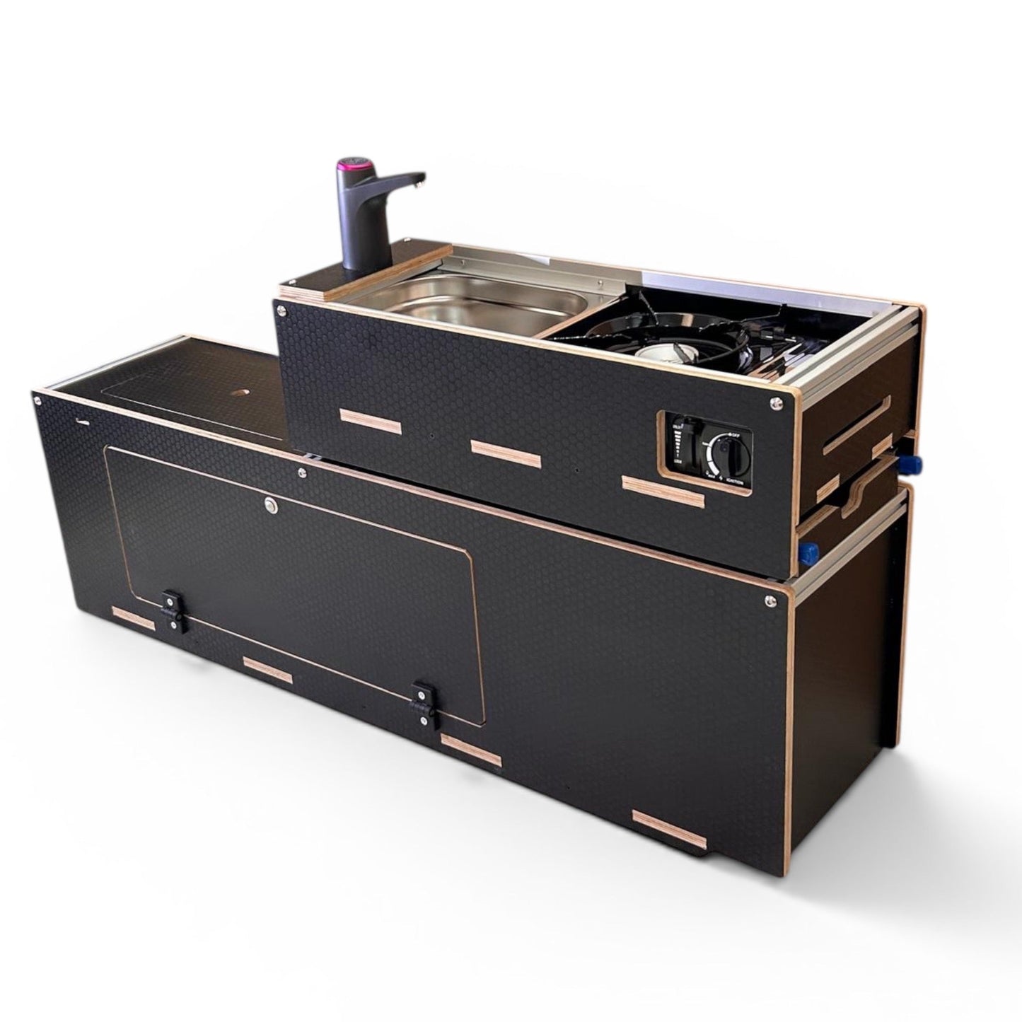 Maxi - Pod 2.1 sliding campervan kitchen (fridge not included) - Vangear UK