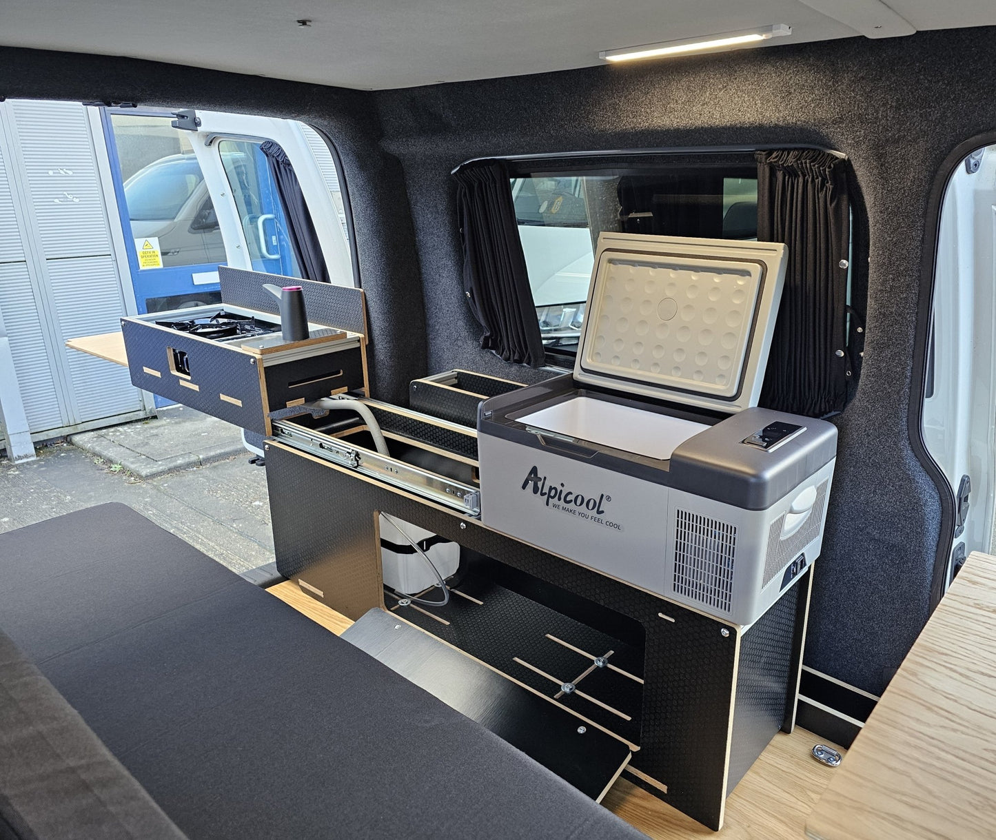 Maxi - Pod 2.1 sliding campervan kitchen (fridge not included) - Vangear UK