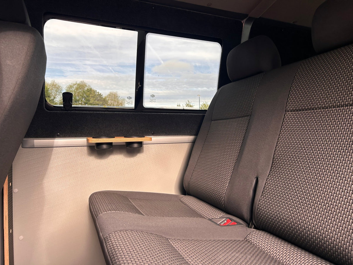 Mito rail small table with 2 cup holders - Vangear UK