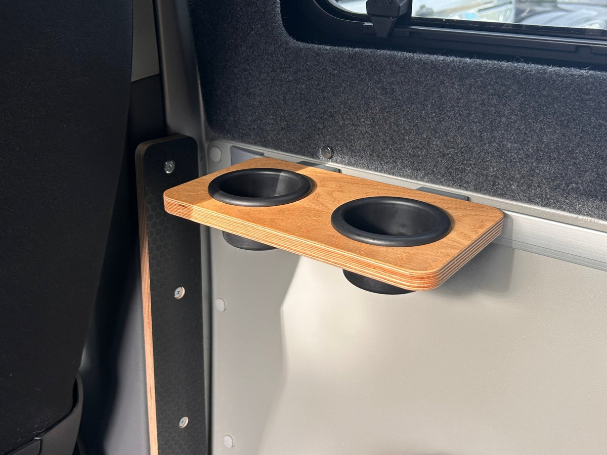 Mito rail small table with 2 cup holders - Vangear UK