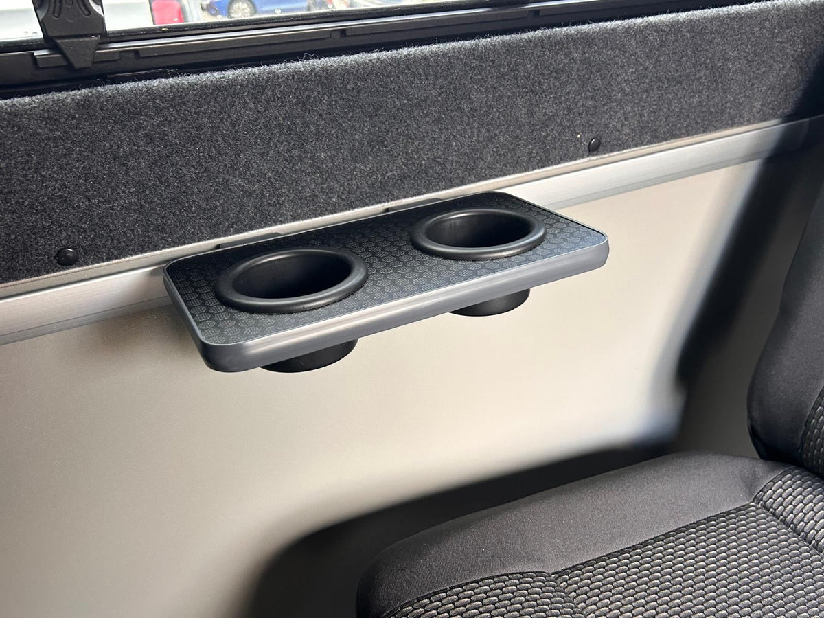 Mito rail small table with 2 cup holders - Vangear UK