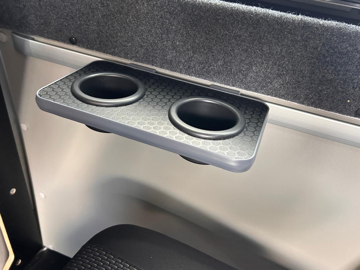 Mito rail small table with 2 cup holders - Vangear UK