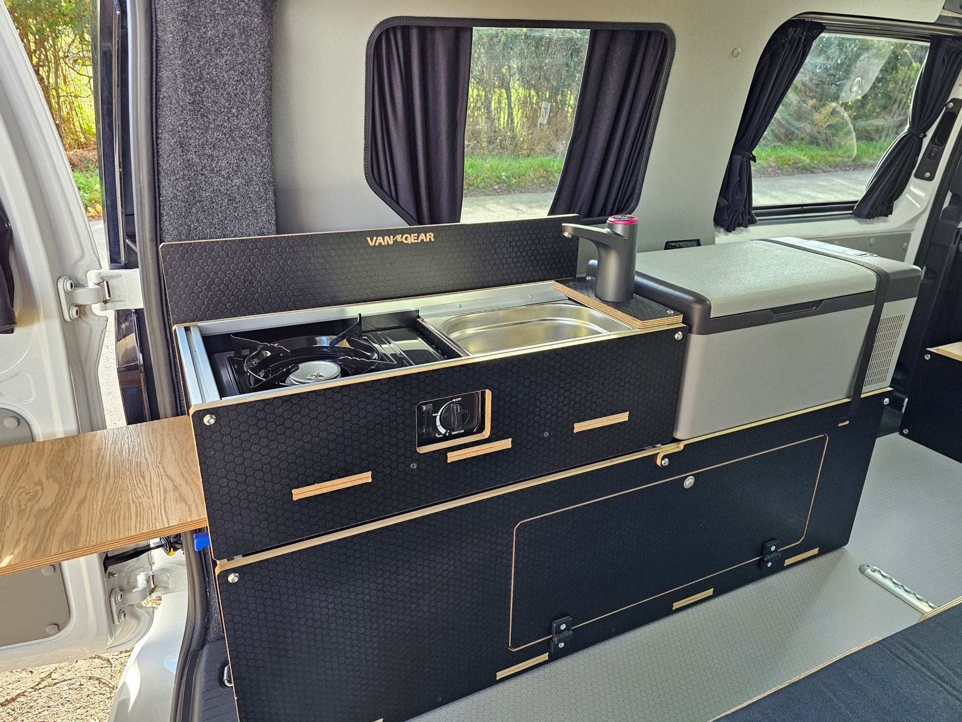 NEW Maxi - Pod 2.1 sliding campervan kitchen (fridge not included) - Vangear UK
