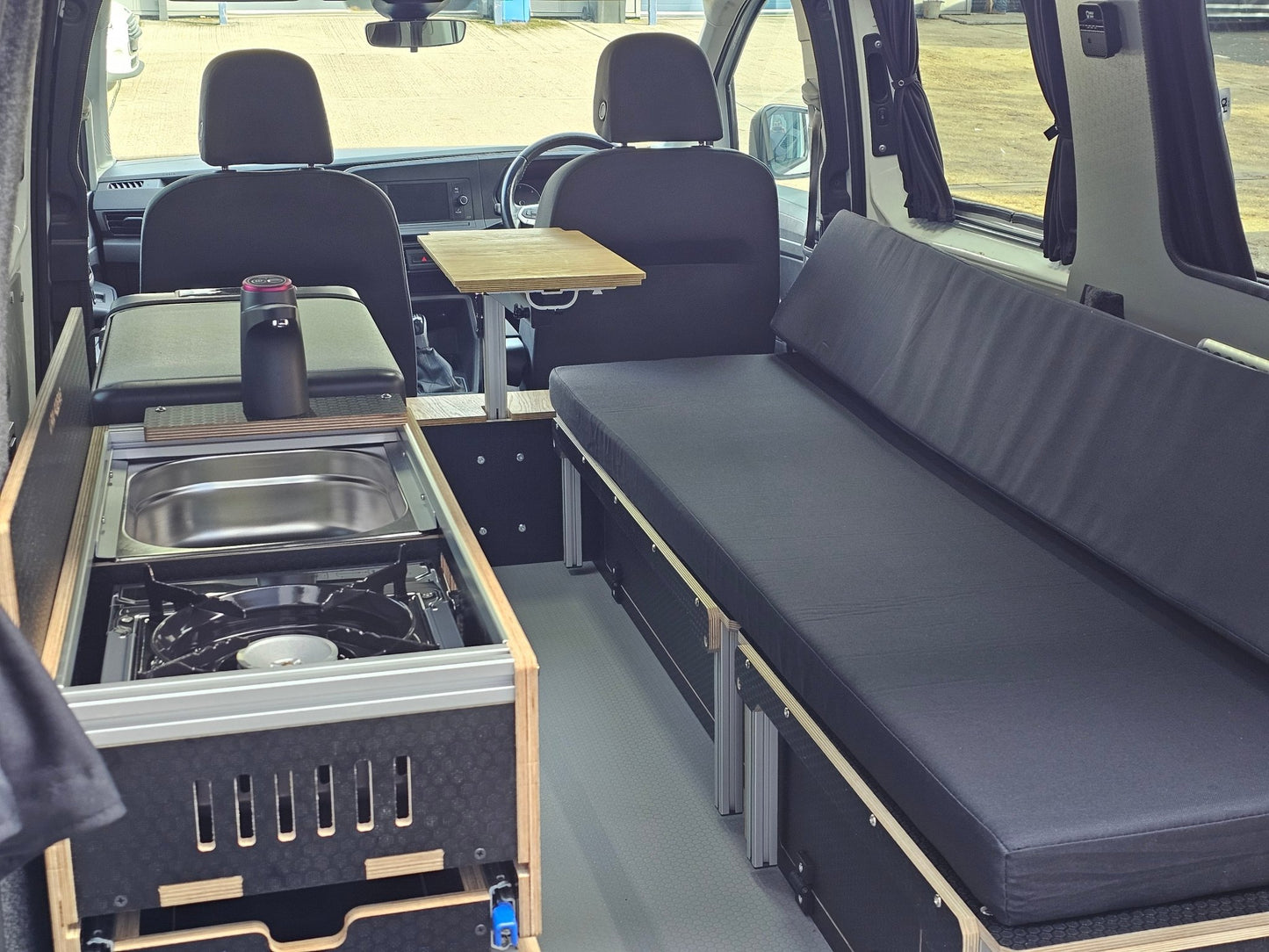 NEW Maxi - Pod 2.1 sliding campervan kitchen (fridge not included) - Vangear UK