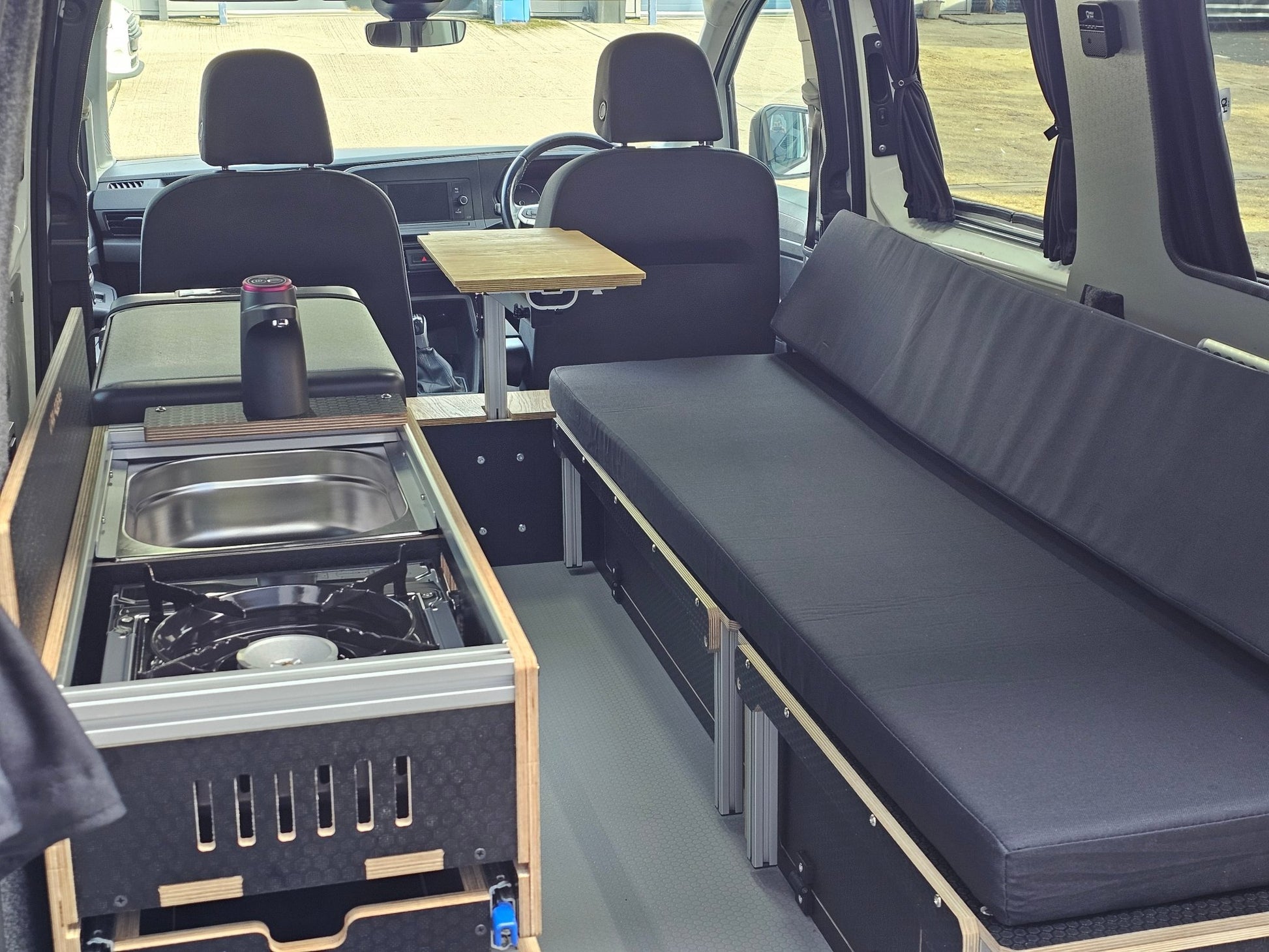 NEW Maxi - Pod 2.1 sliding campervan kitchen (fridge not included) - Vangear UK