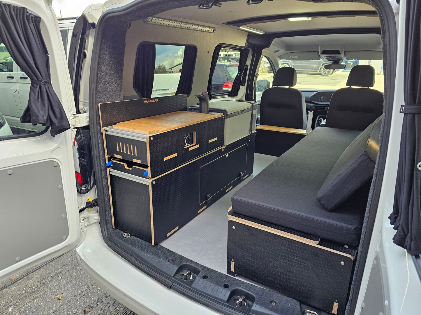 NEW Maxi - Pod 2.1 sliding campervan kitchen (fridge not included) - Vangear UK