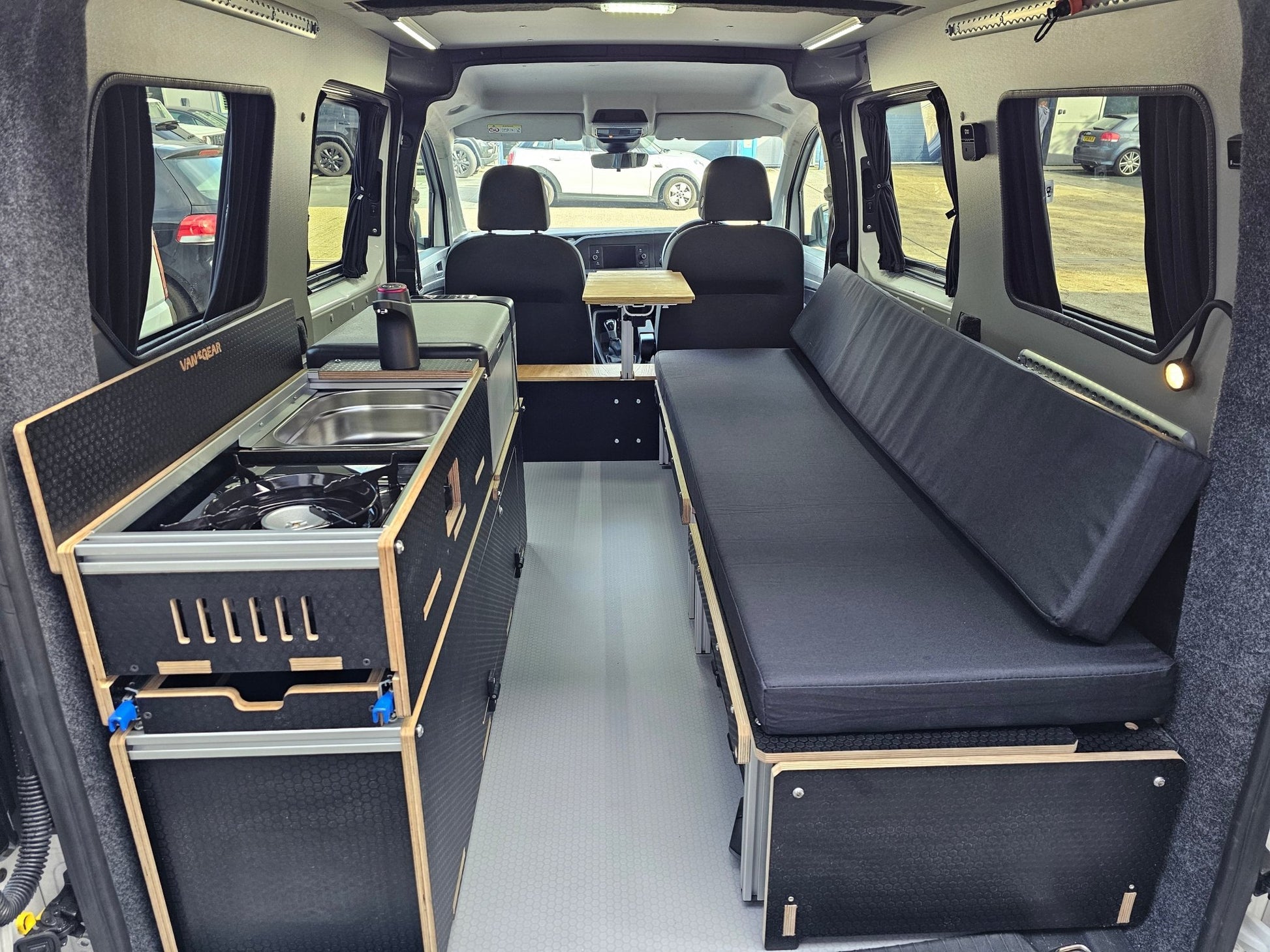 NEW Maxi - Pod 2.1 sliding campervan kitchen (fridge not included) - Vangear UK