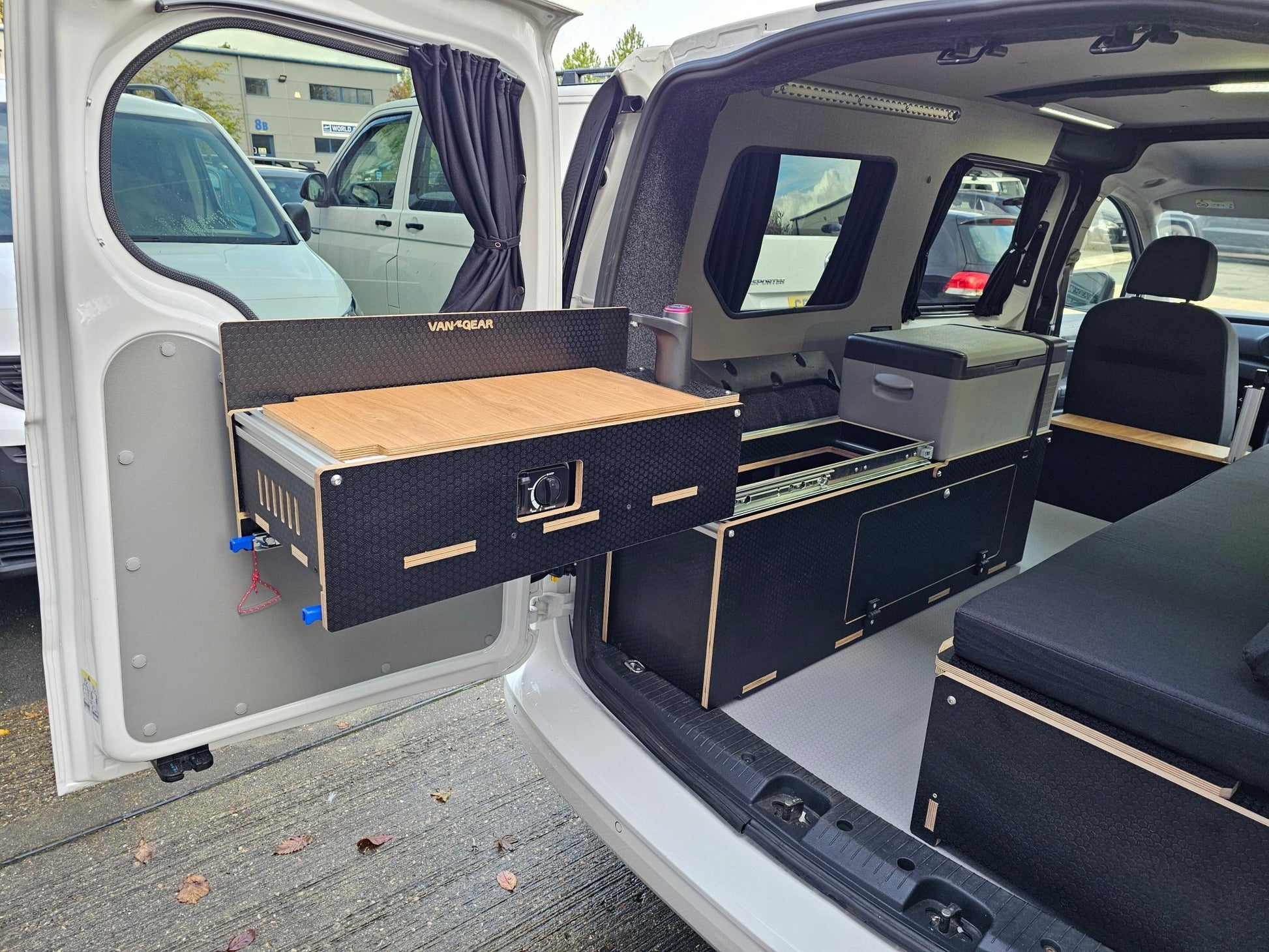 NEW Maxi - Pod 2.1 sliding campervan kitchen (fridge not included) - Vangear UK