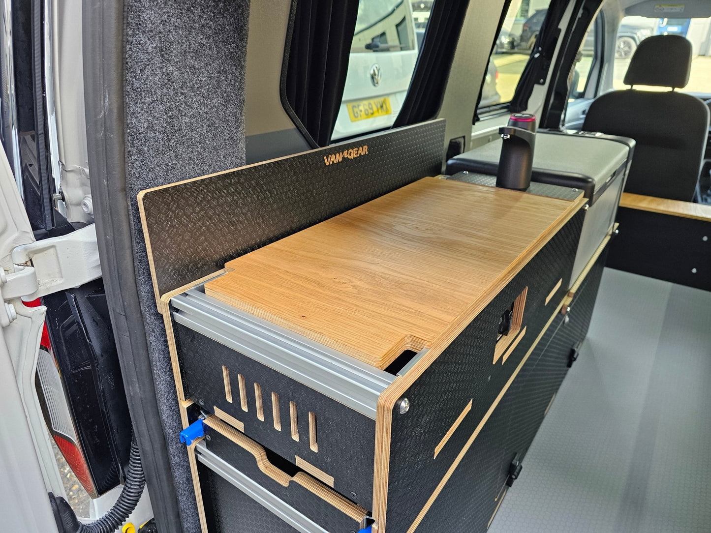 NEW Maxi - Pod 2.1 sliding campervan kitchen (fridge not included) - Vangear UK