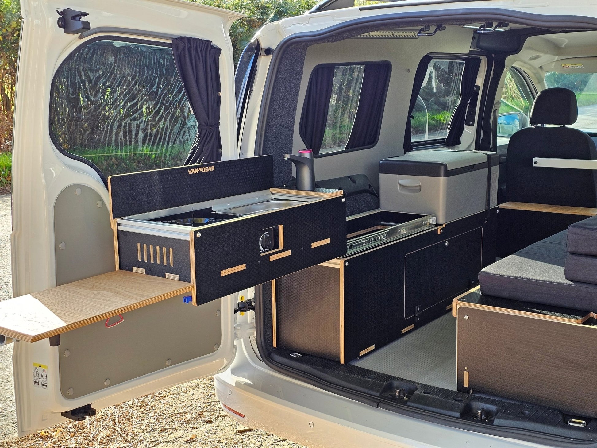 NEW Maxi - Pod 2.1 sliding campervan kitchen (fridge not included) - Vangear UK