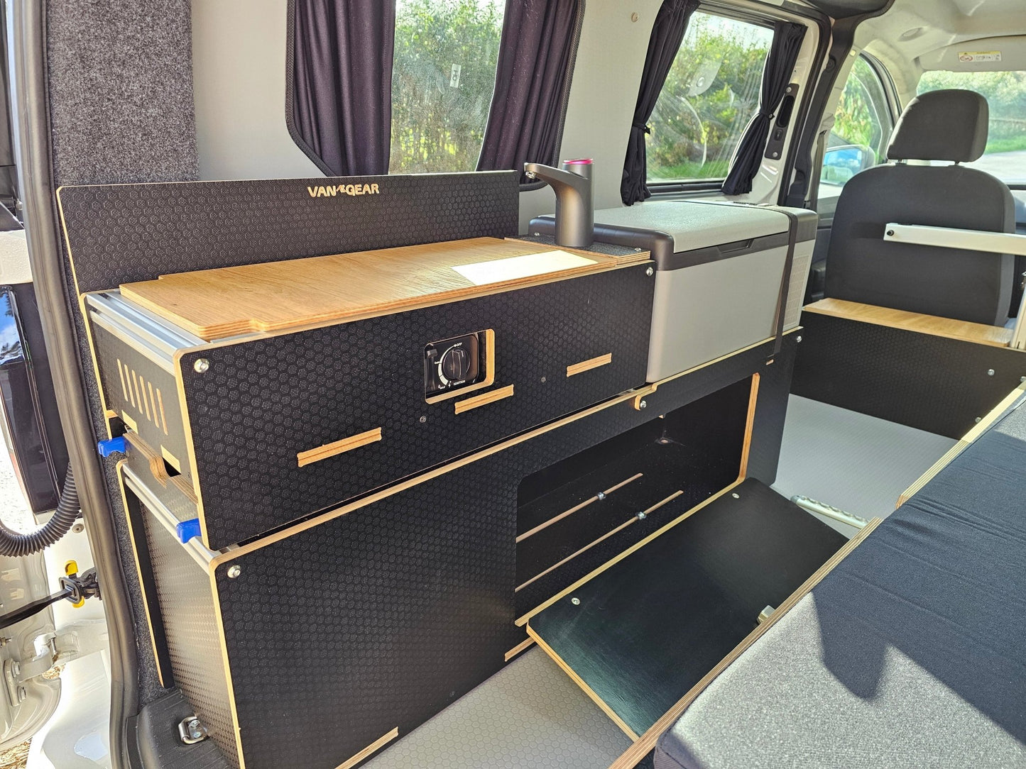 NEW Maxi - Pod 2.1 sliding campervan kitchen (fridge not included) - Vangear UK