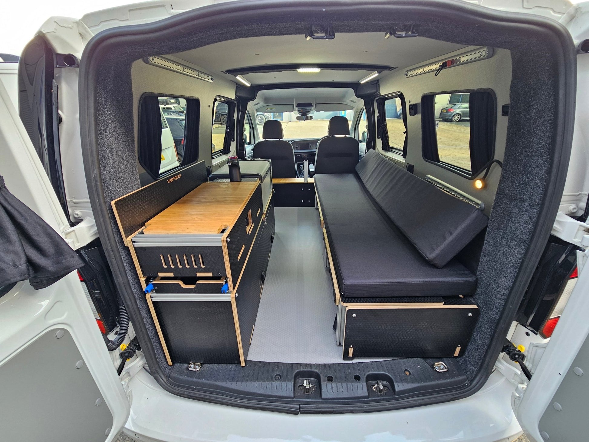 NEW Maxi - Pod 2.1 sliding campervan kitchen (fridge not included) - Vangear UK