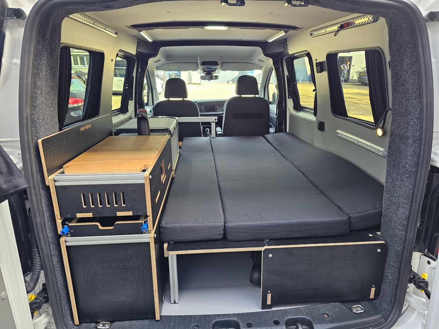 NEW Maxi - Pod 2.1 sliding campervan kitchen (fridge not included) - Vangear UK