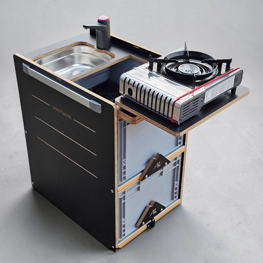 NEW NEO-POD campervan kitchen-with euroboxes-easy self-assembly (NOT including stove) - Vangear UK