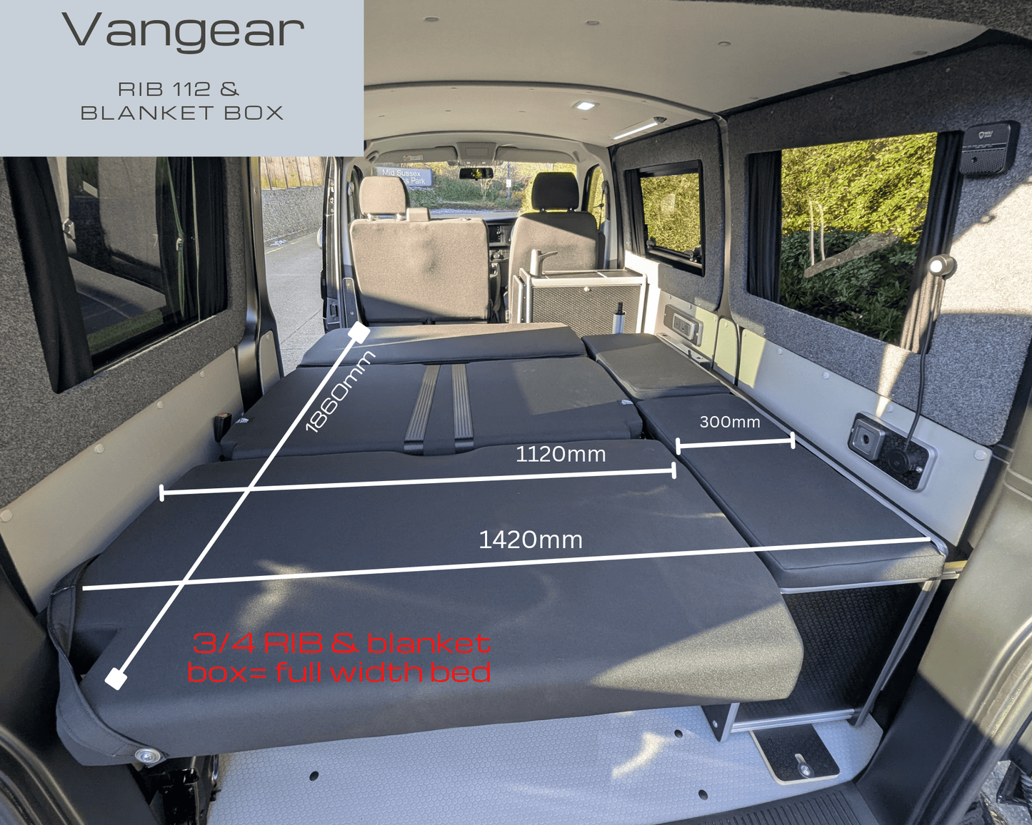NEW Scopema RIB 112 Altair Bed with Vangear side blanket box - Vangear UK