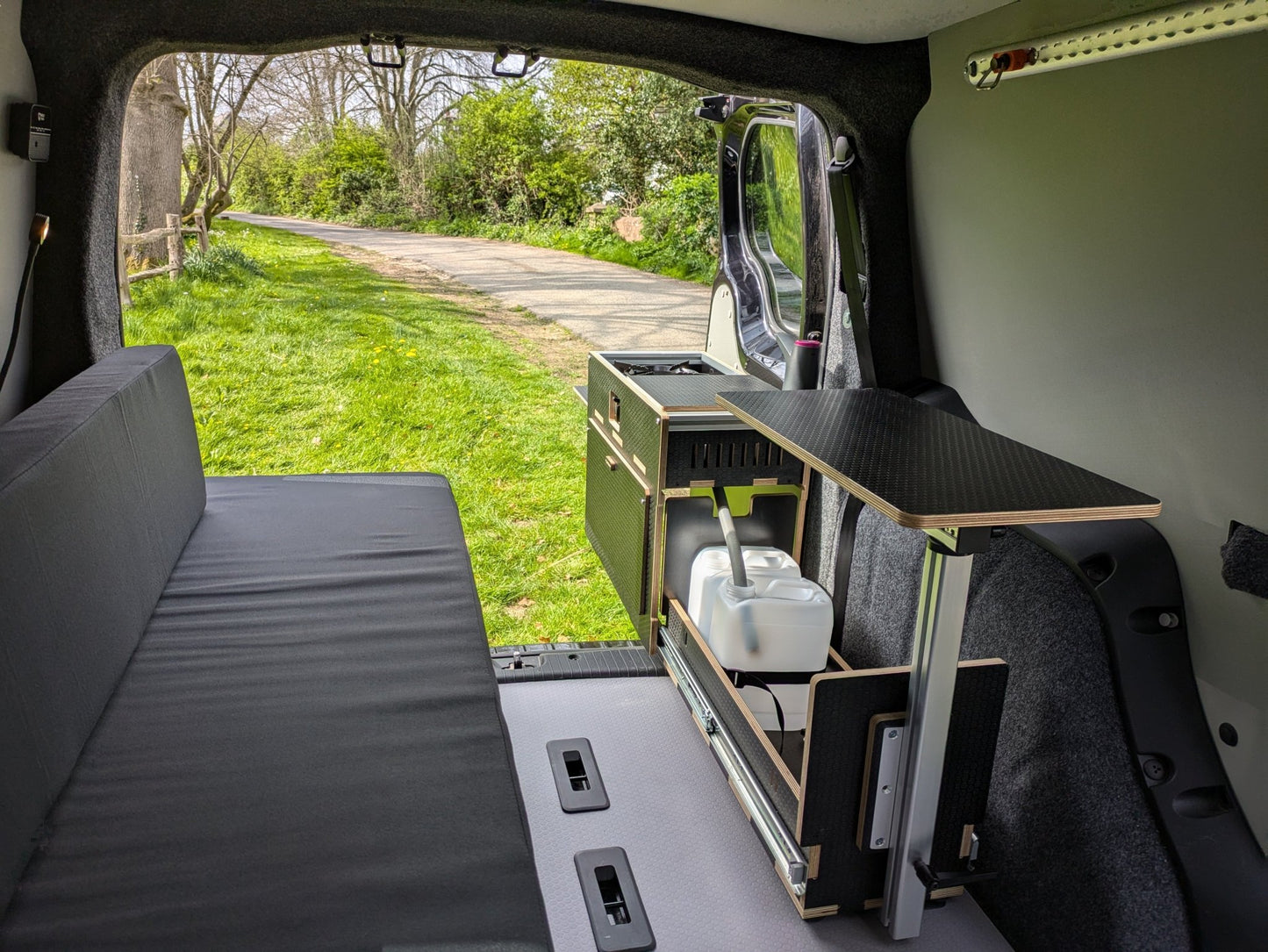NEW Vangear Caddy - Pod 1.1 sliding campervan kitchen - Vangear UK