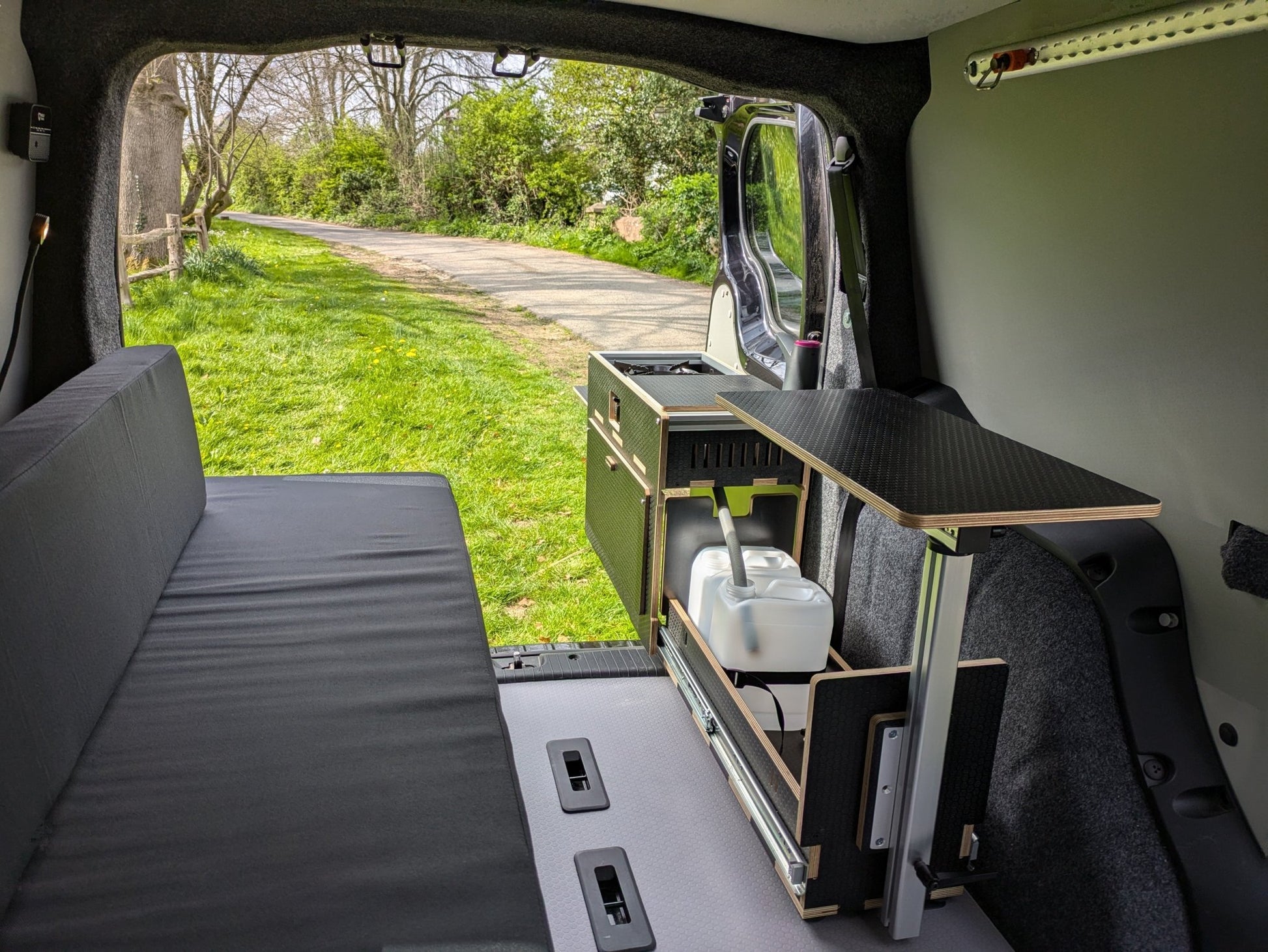 NEW Vangear Caddy - Pod 1.1 sliding campervan kitchen - Vangear UK