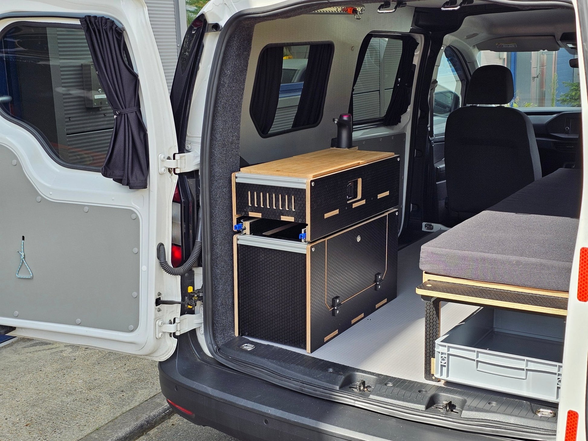 NEW Vangear Caddy - Pod 2.0 sliding campervan kitchen (easy 3 part assembly - NOT flat pack) - Vangear UK