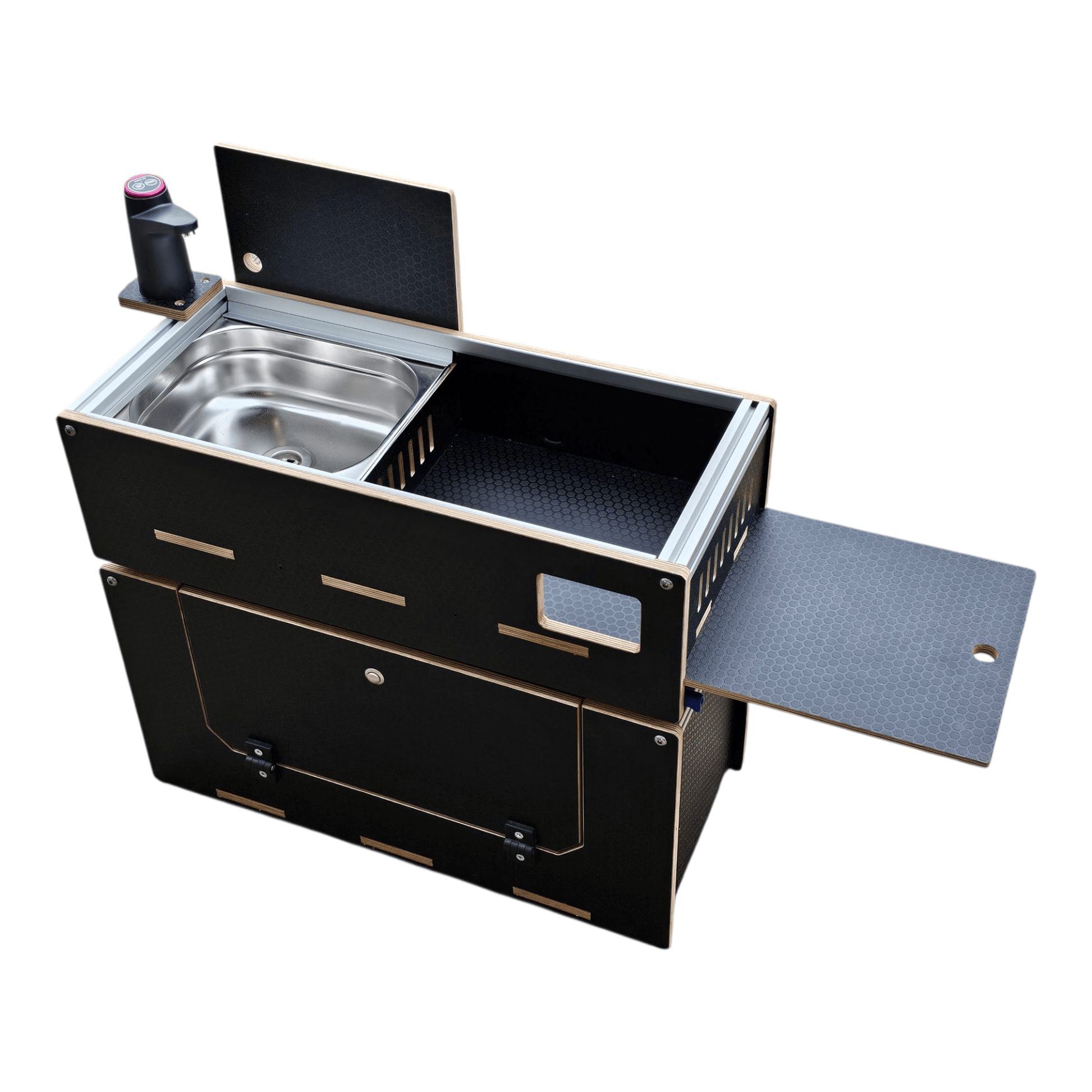 NEW Vangear Caddy - Pod 2.0 sliding campervan kitchen (easy 3 part assembly - NOT flat pack) - Vangear UK