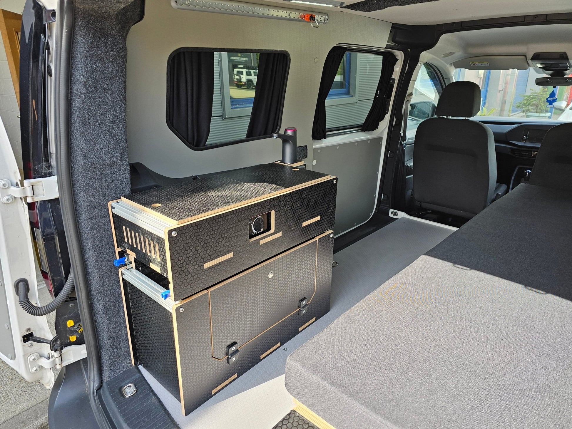 NEW Vangear Caddy - Pod 2.0 sliding campervan kitchen (easy 3 part assembly - NOT flat pack) - Vangear UK