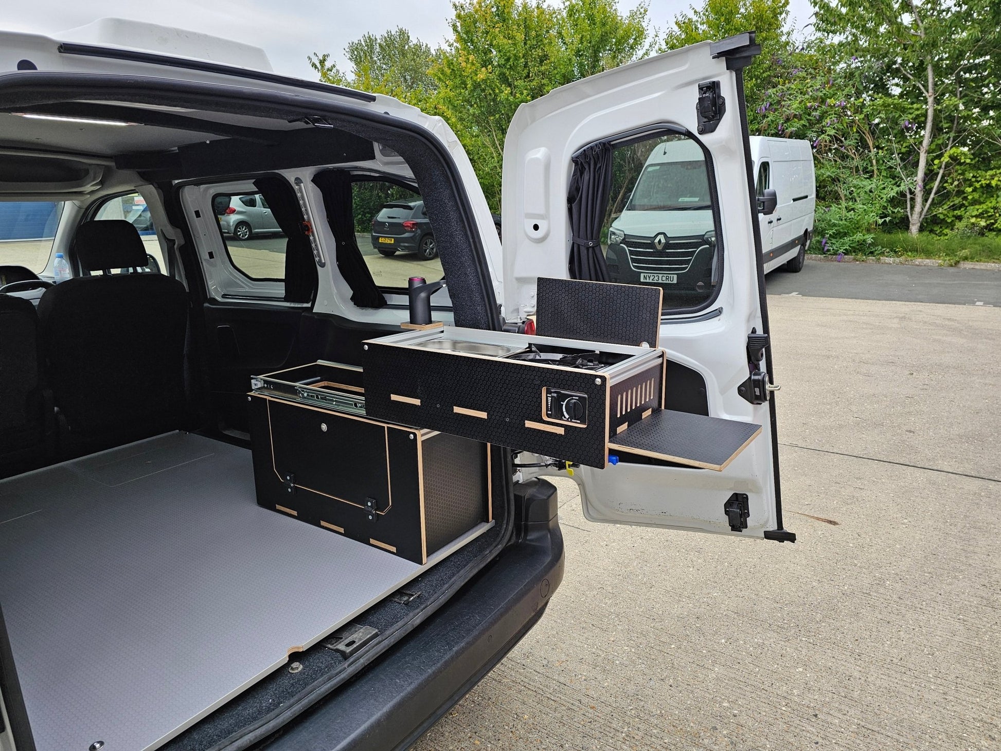 NEW Vangear Caddy - Pod 2.0 sliding campervan kitchen (easy 3 part assembly - NOT flat pack) - Vangear UK