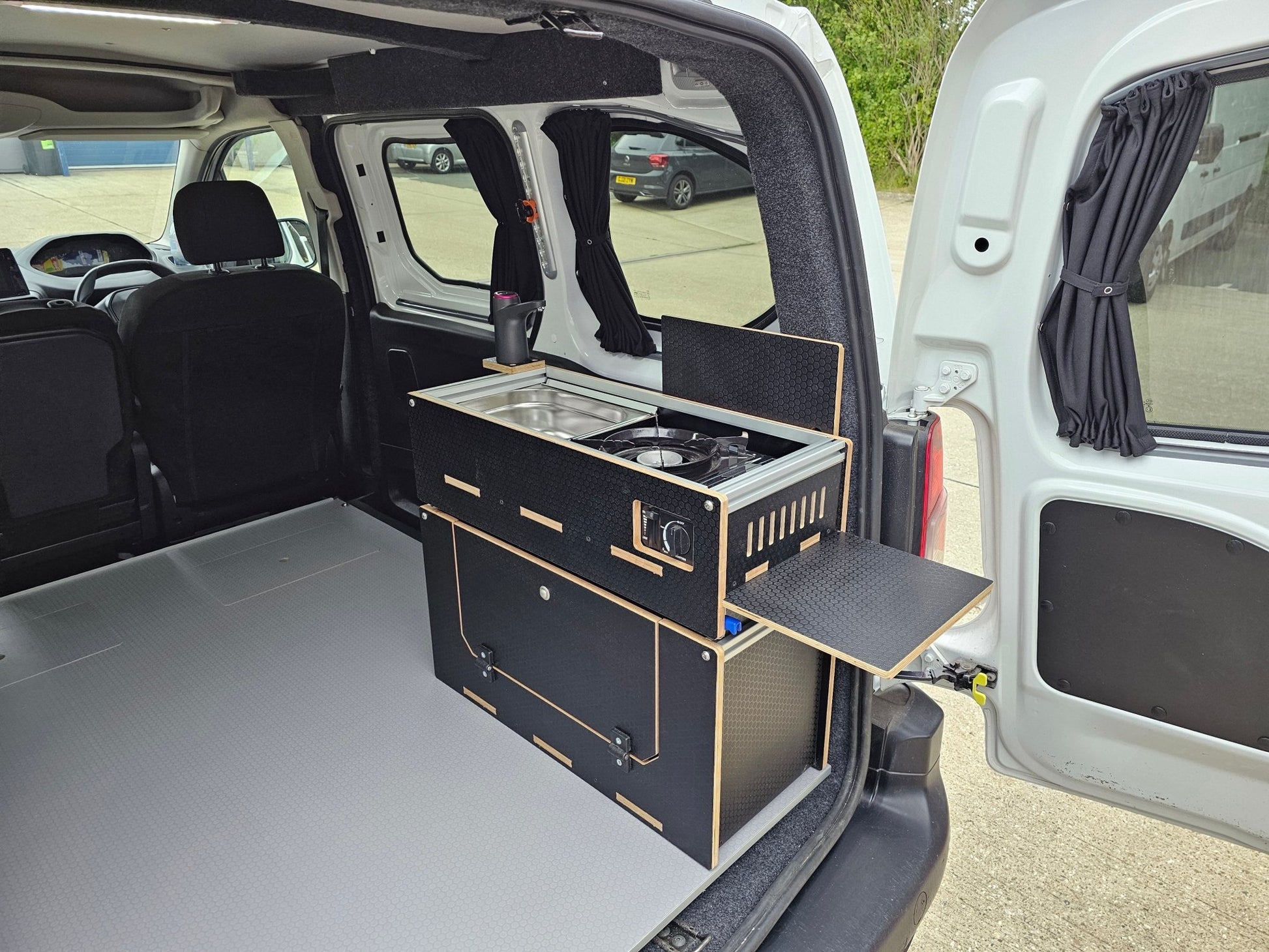 NEW Vangear Caddy - Pod 2.0 sliding campervan kitchen (easy 3 part assembly - NOT flat pack) - Vangear UK