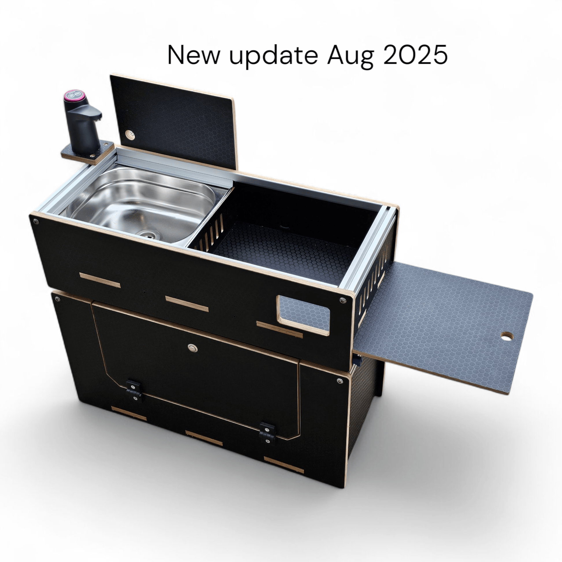 NEW Vangear Caddy - Pod 2.0 sliding campervan kitchen (easy 3 part assembly - NOT flat pack) - Vangear UK