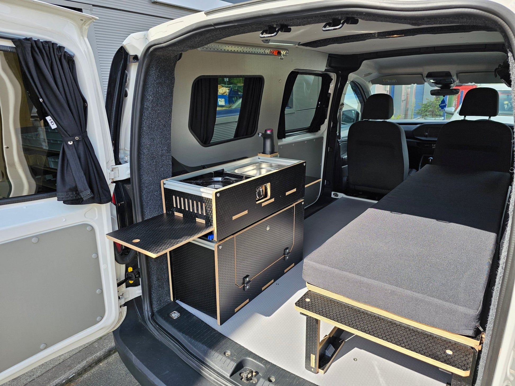 NEW Vangear Caddy - Pod 2.0 sliding campervan kitchen (easy 3 part assembly - NOT flat pack) - Vangear UK