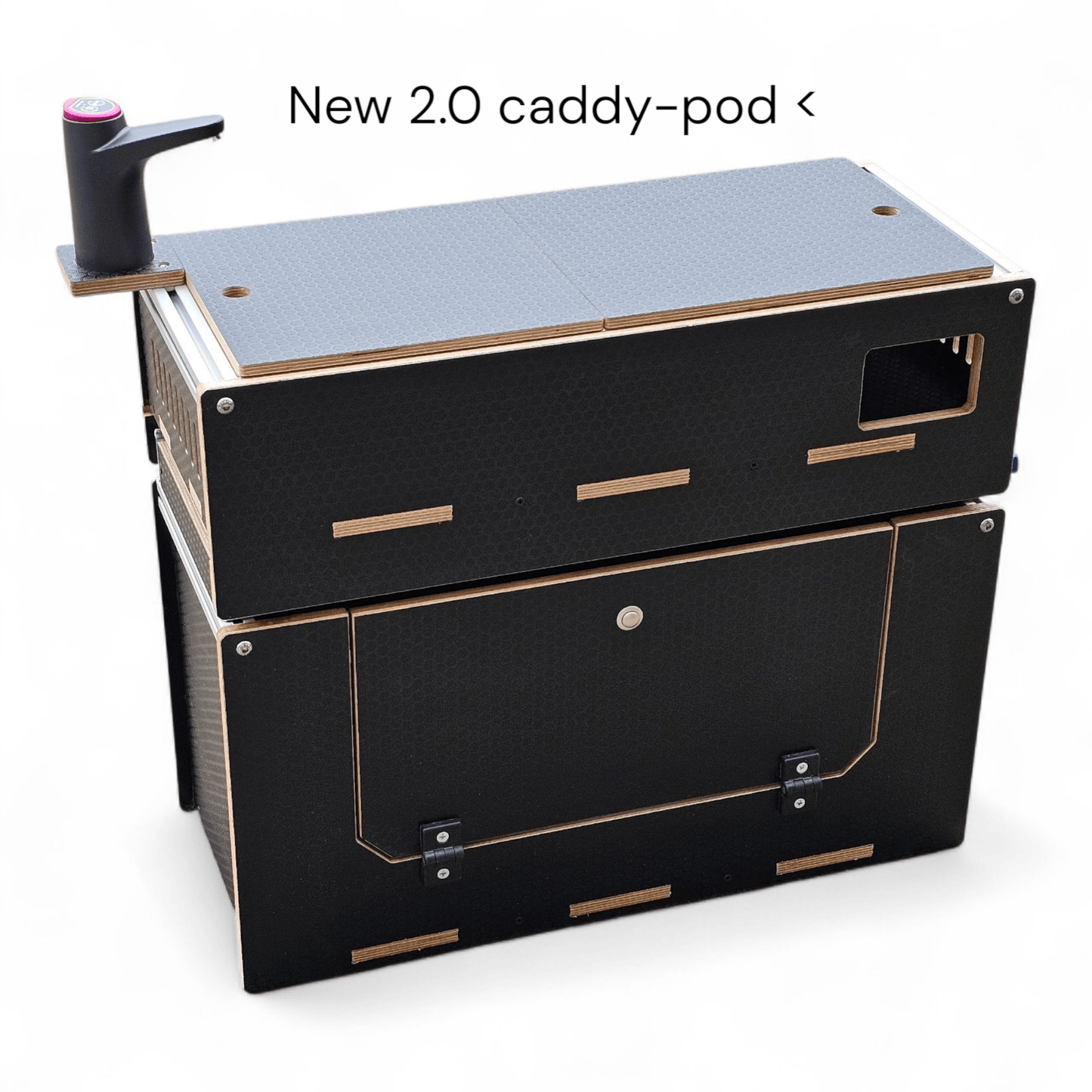 NEW Vangear Caddy - Pod 2.0 sliding campervan kitchen (easy 3 part assembly - NOT flat pack) - Vangear UK