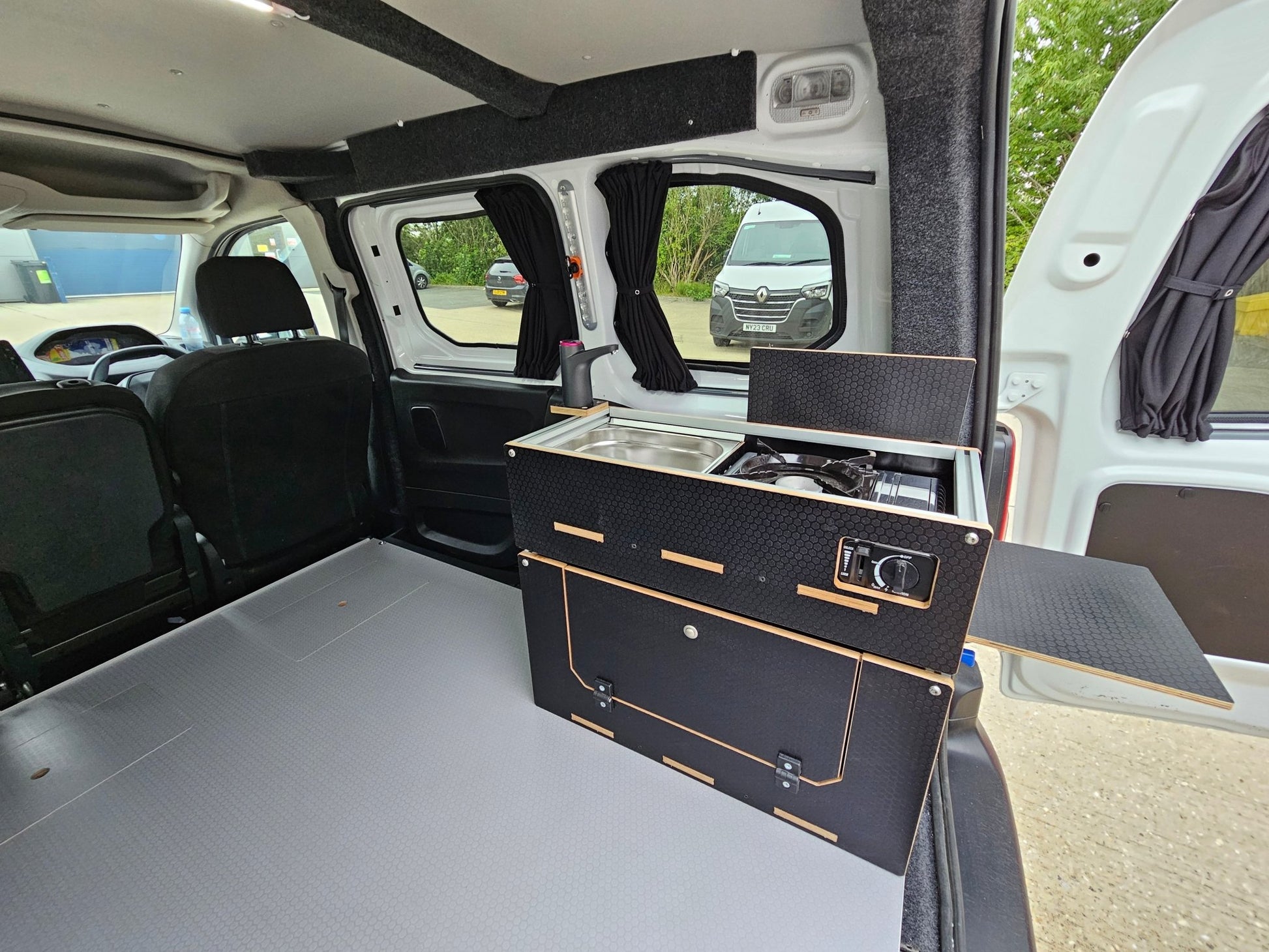 NEW Vangear Caddy - Pod 2.0 sliding campervan kitchen (easy 3 part assembly - NOT flat pack) - Vangear UK