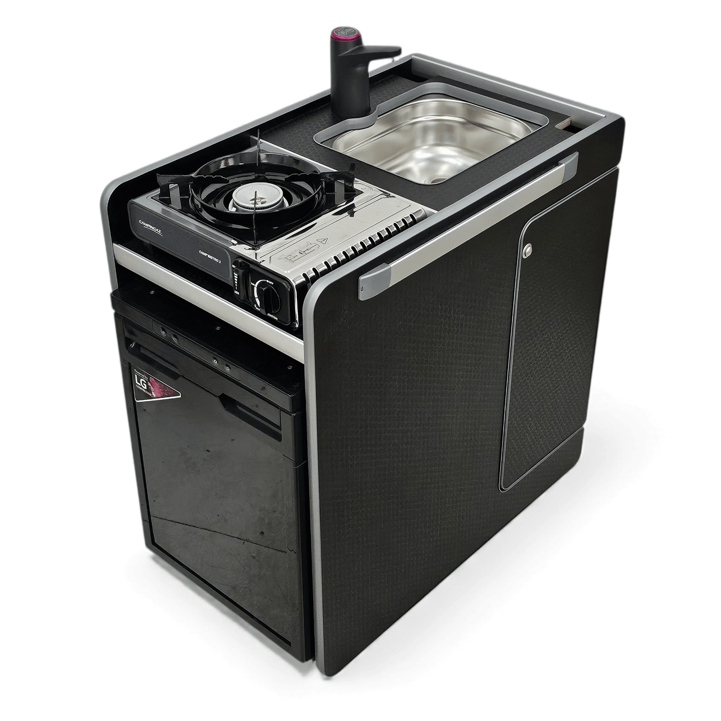 NEW Vangear CRX - Pod 3.0 campervan fridge pod - Black or Carbon Grey (fridge not included) - Vangear UK