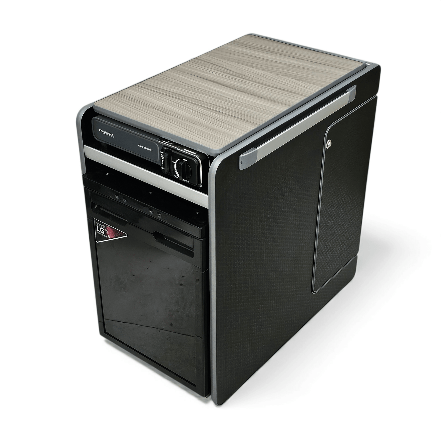 NEW Vangear CRX - Pod 3.0 campervan fridge pod - Black or Carbon Grey (fridge not included) - Vangear UK