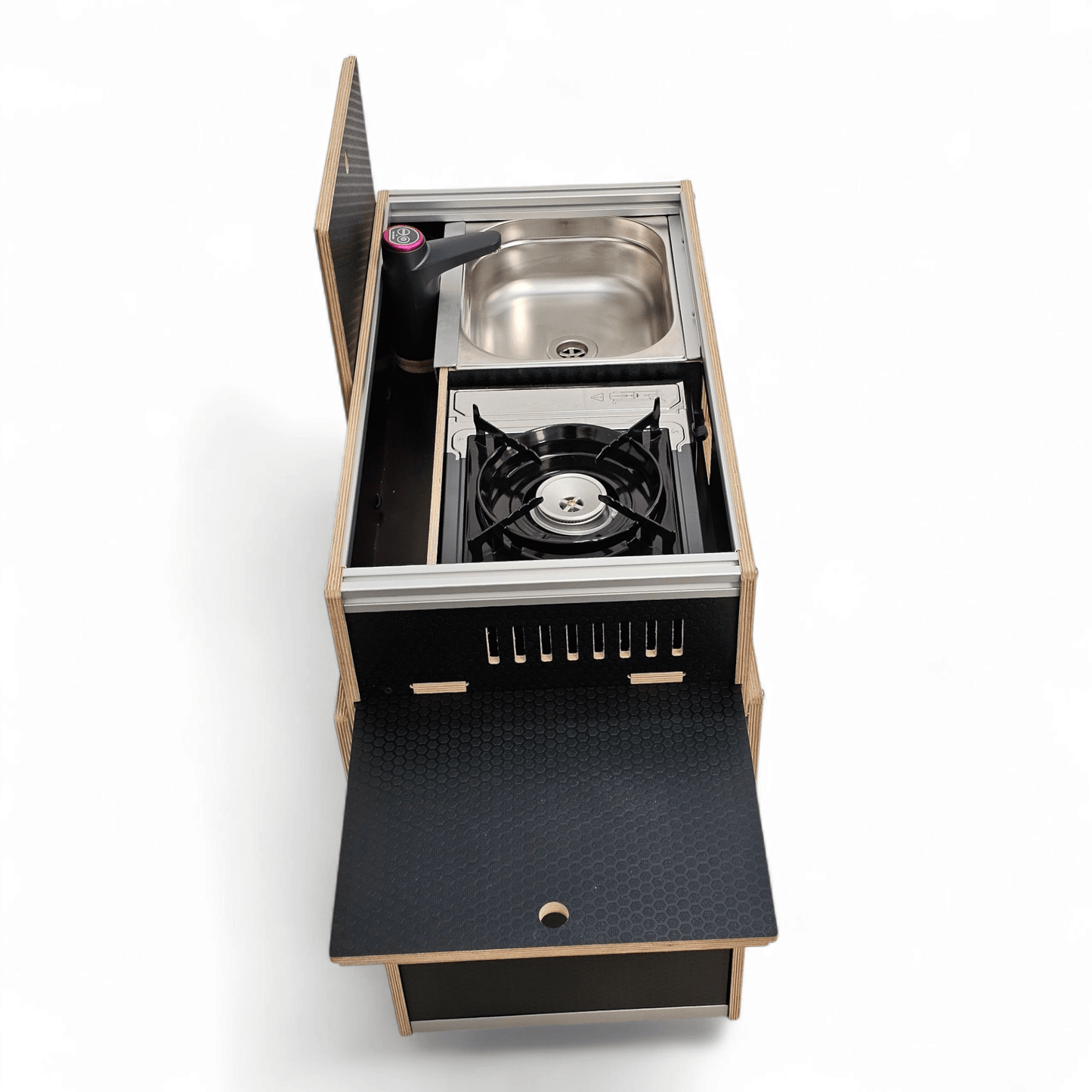 NEW Vangear Easy - Pod 2.0 self assembly campervan kitchen - Storage version - Vangear UK