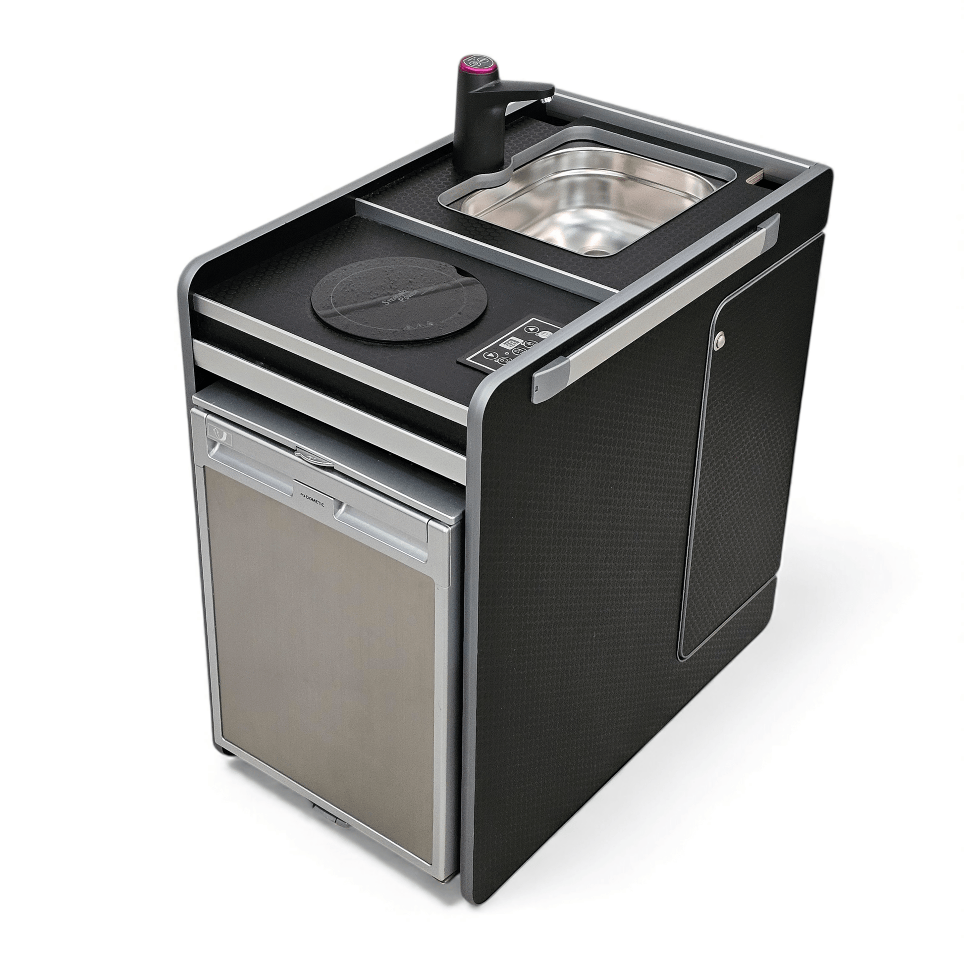 NEW Vangear Electric CRX - Pod 3.0 campervan fridge pod - Black or Carbon Grey (fridge not included) - Vangear UK