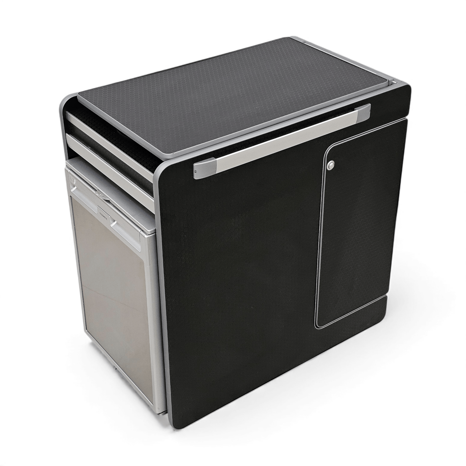 NEW Vangear Electric CRX - Pod 3.0 campervan fridge pod - Black or Carbon Grey (fridge not included) - Vangear UK