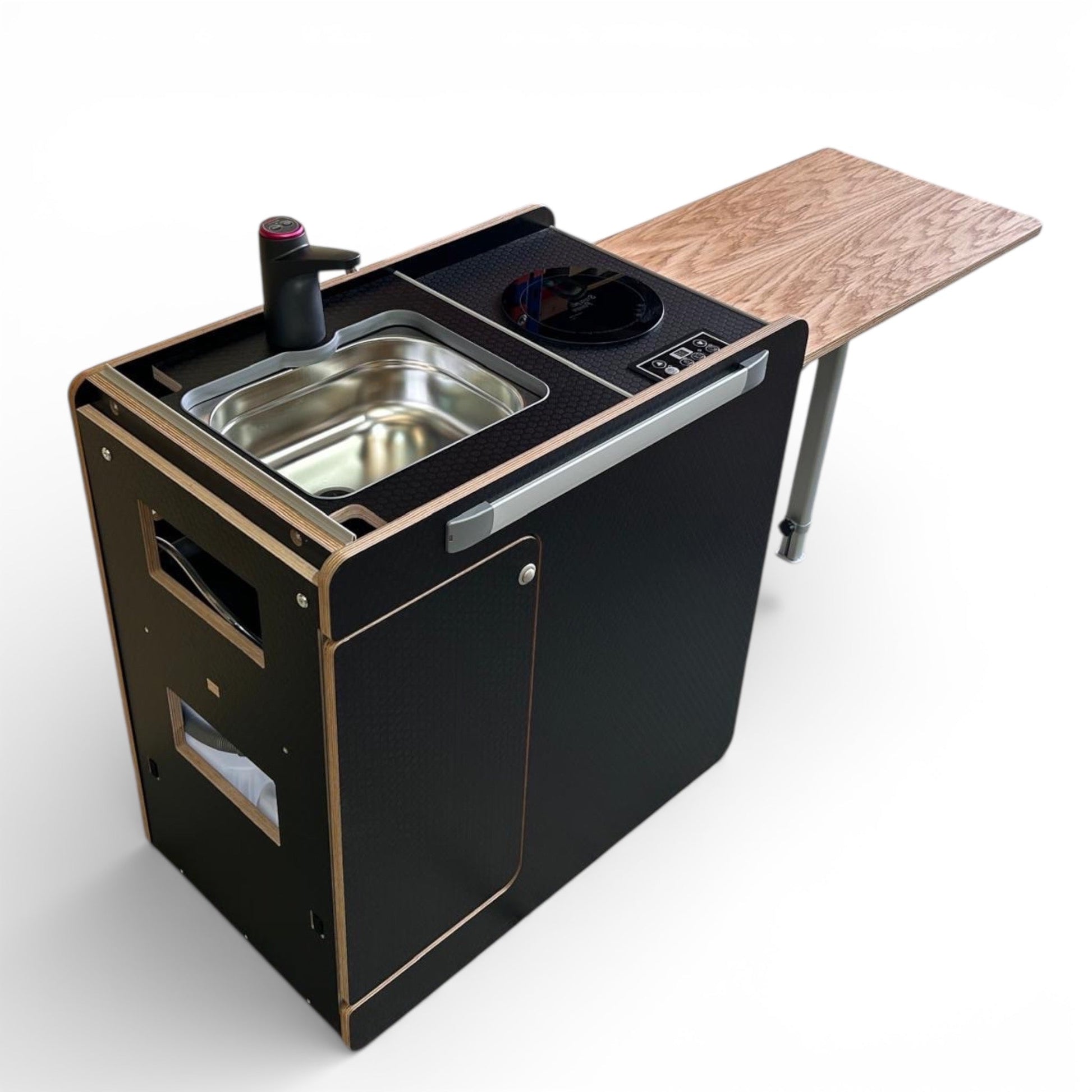 NEW Vangear Electric CRX - Pod 3.0 campervan fridge pod - Black or Carbon Grey (fridge not included) - Vangear UK