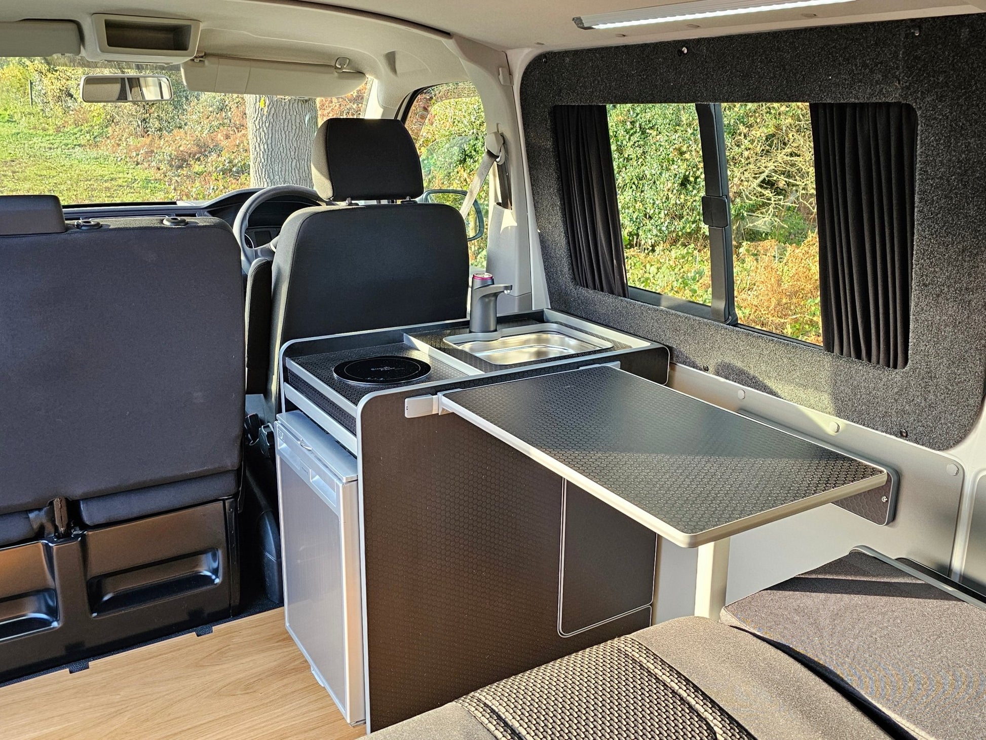NEW Vangear Electric CRX - Pod 3.0 campervan fridge pod - Black or Carbon Grey (fridge not included) - Vangear UK