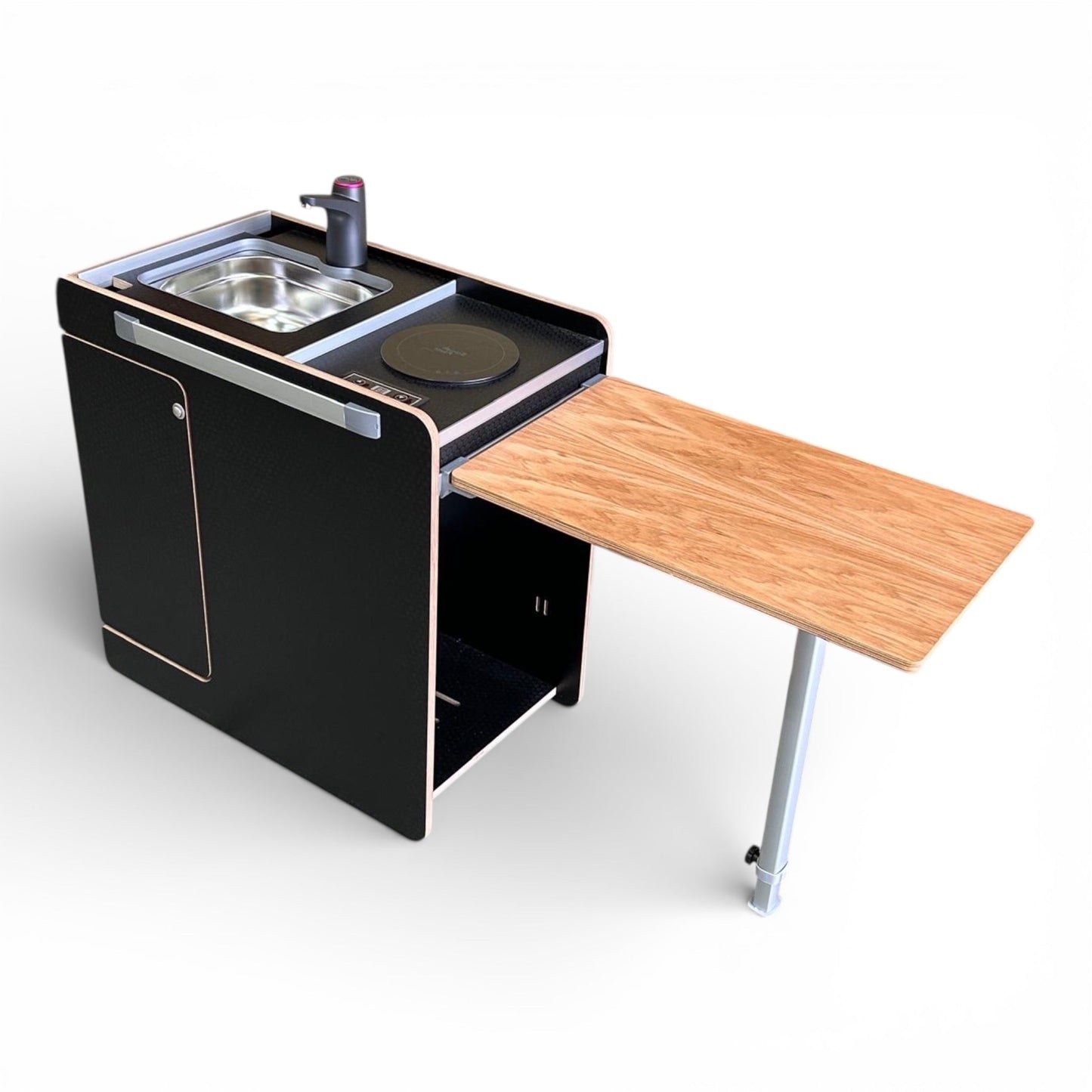 NEW Vangear Electric CRX - Pod 3.0 campervan fridge pod - Black or Carbon Grey (fridge not included) - Vangear UK