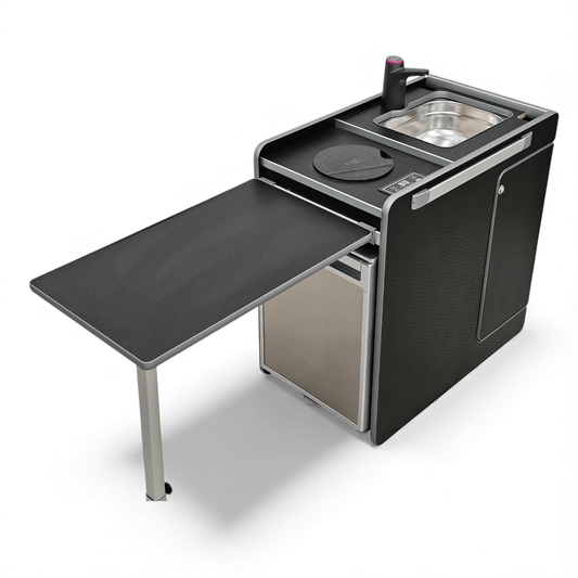 NEW Vangear Electric CRX - Pod 3.0 campervan fridge pod - Black or Carbon Grey (fridge not included) - Vangear UK