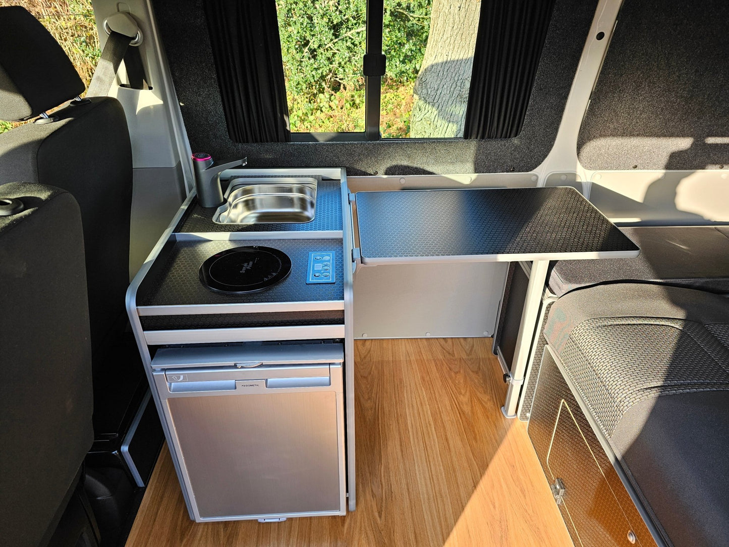 NEW Vangear Electric CRX - Pod 3.0 campervan fridge pod - Black or Carbon Grey (fridge not included) - Vangear UK