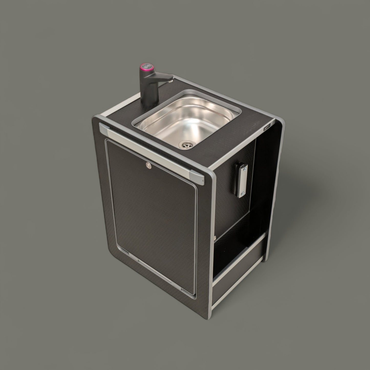 NEW Vangear Mini - Pod 2.2 Campervan Kitchen Pod (Black) NEW 2.2 - Vangear UK