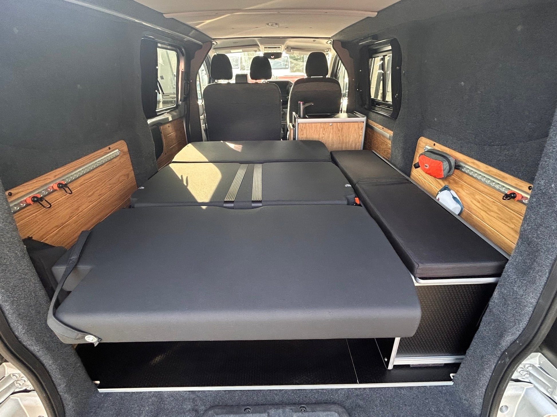 NEW Vangear Nano-Pod Campervan Kitchen NEW 3.0 Black or Carbon Grey - Vangear UK