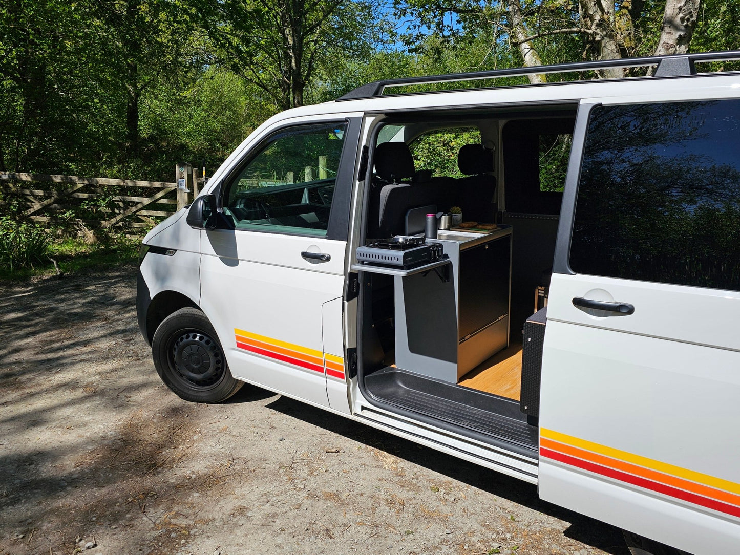 NEW Vangear Nano - Pod Campervan Kitchen NEW 3.0 Black or Carbon Grey - Vangear UK